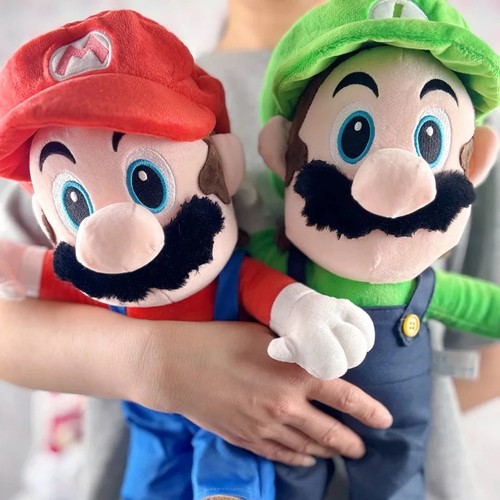 Peluche mario luigi 25cm - luigi,