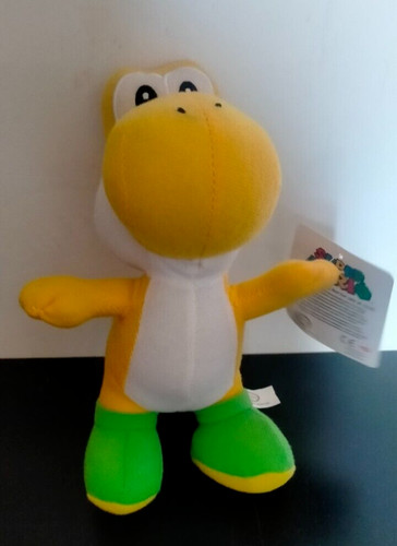 Peluche yoshi giallo - giallo, super